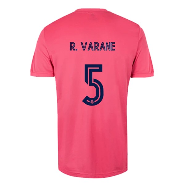 Maillot Football Real Madrid Exterieur NO.5 Varane 2020-21 Rose